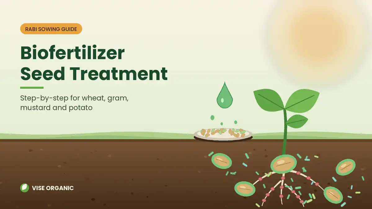 Biofertilizer Seed Treatment: A Step-by-Step Guide for Rabi Crops